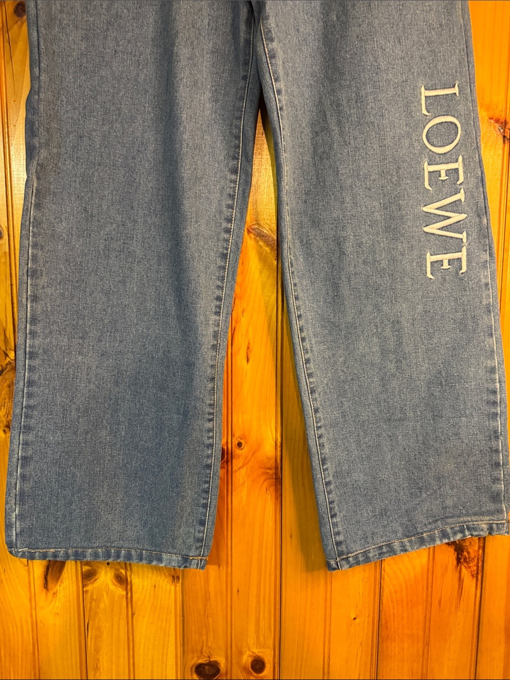 Loewe Anagram Baggy Wide-Leg Jeans - Picture 4 of 14